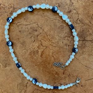 90s Pearl + YingYang choker